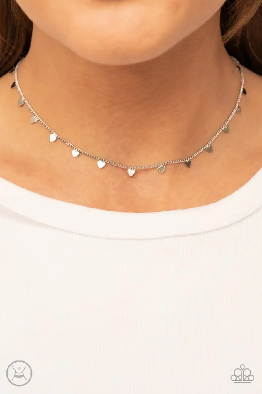 infinity heart necklace personalized Paparazzi Necklace ~ Cupids Cutest Valentine - Silver