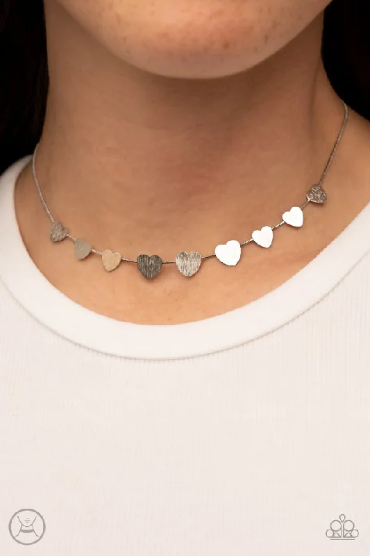 handmade braided anklet Paparazzi Necklace ~ Dainty Desire - Silver