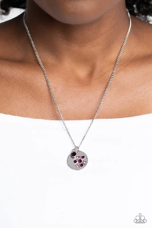 custom zodiac sign ring Paparazzi Necklace ~ Dandelion Delights - Purple
