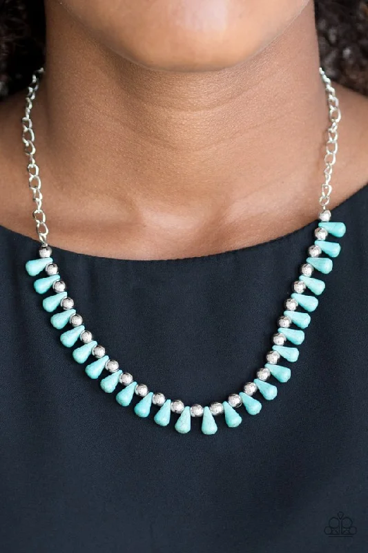 minimalist moonstone bracelet Paparazzi Necklace ~ Extinct Species - Blue