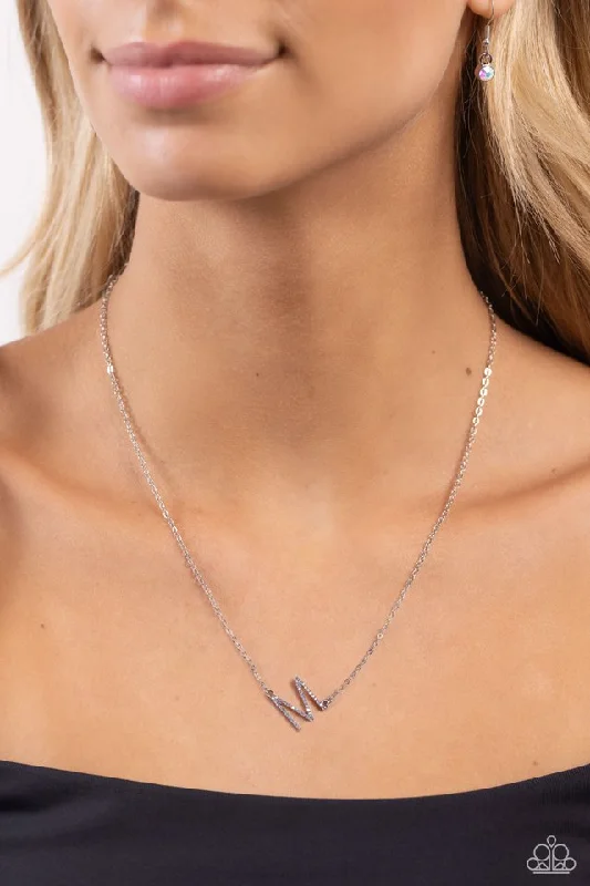 simple snake chain necklace Paparazzi Necklace ~ INITIALLY Yours - M - Multi