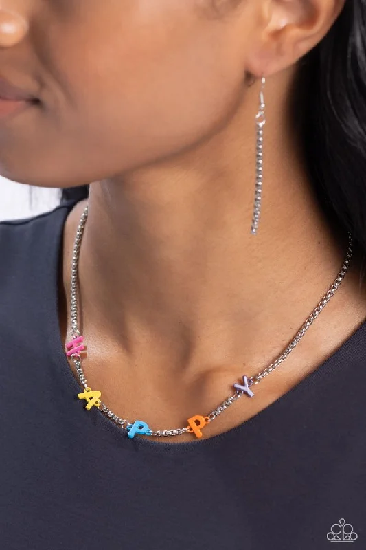 vintage lock and key necklace Paparazzi Necklace ~ Joyful Radiance - Multi