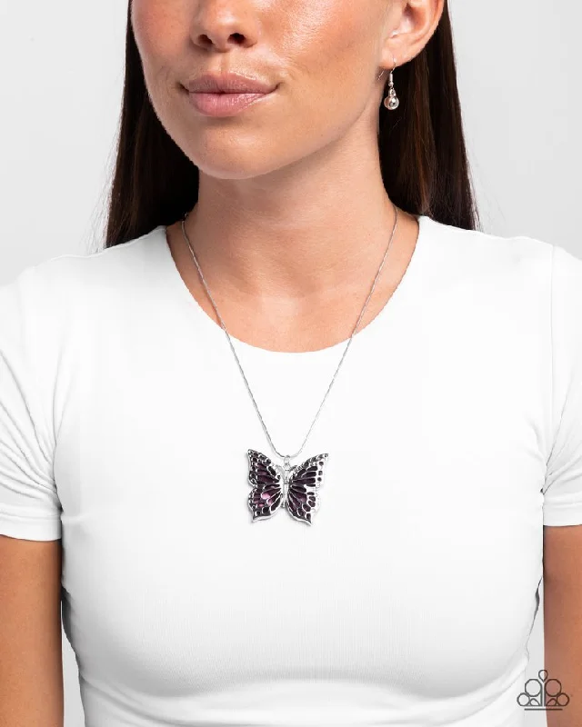 custom star sign necklace Paparazzi Necklace ~ Magical Metamorphosis - Purple