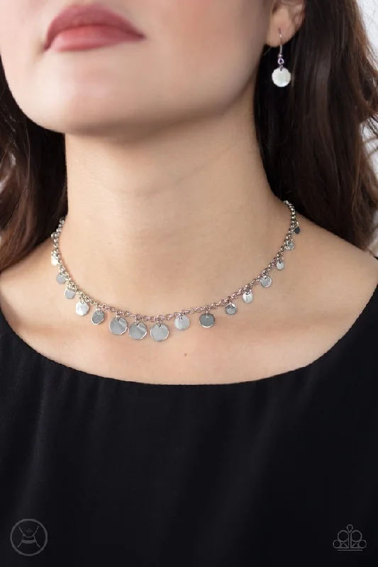 minimalist crystal quartz ring Paparazzi Necklace ~ Minimal Magic - Silver