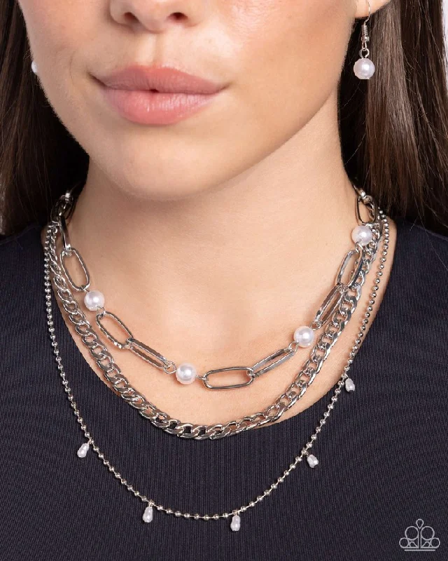 real ruby pendant necklace Paparazzi Necklace ~ Presidential Passion - White