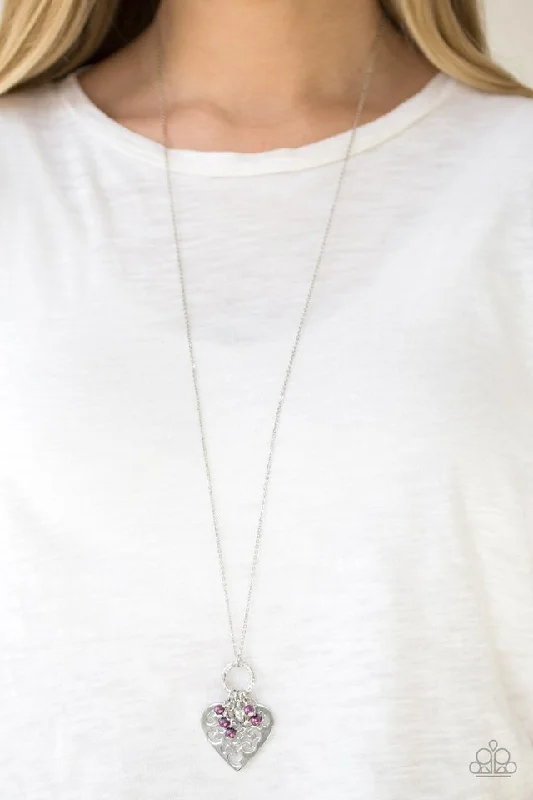 handcrafted sterling silver necklace Paparazzi Necklace ~ Romeo Romance - Purple