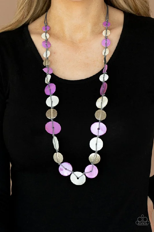 tiny star constellation bracelet Paparazzi Necklace ~ Seashore Spa - Purple