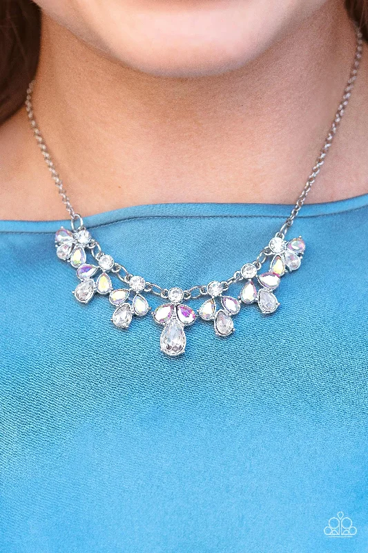 bohemian anklet with shells Paparazzi Necklace ~ See in a New STARLIGHT - White