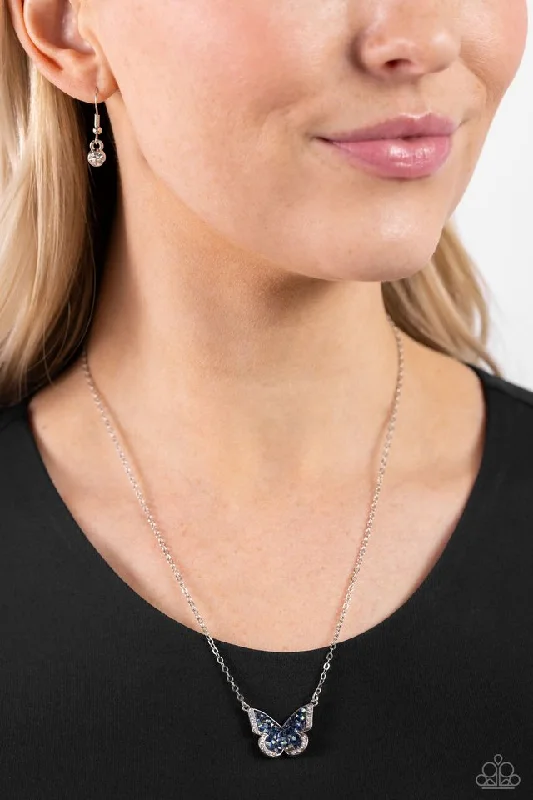 bold chunky cocktail ring Paparazzi Necklace ~ Seize the Smolder - Blue