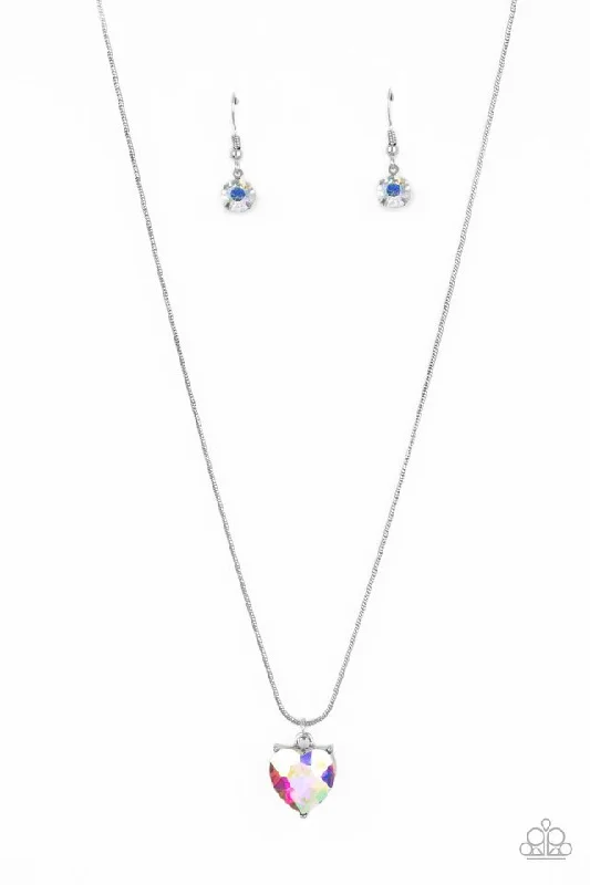 classic diamond solitaire necklace Paparazzi Necklace ~ Smitten with Style - Multi