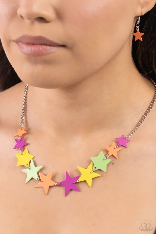 real smoky quartz pendant Paparazzi Necklace ~ Starstruck Season - Multi