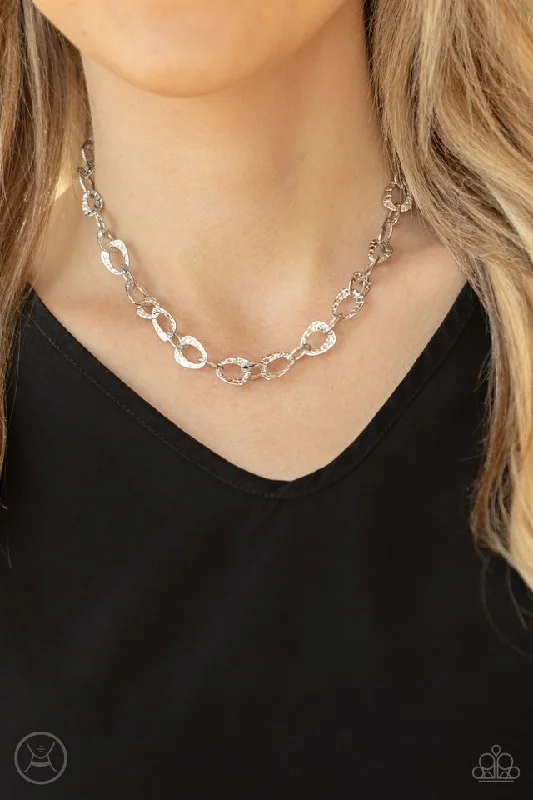 handcrafted braided silver bracelet Paparazzi Necklace ~ Urban Safari - Silver