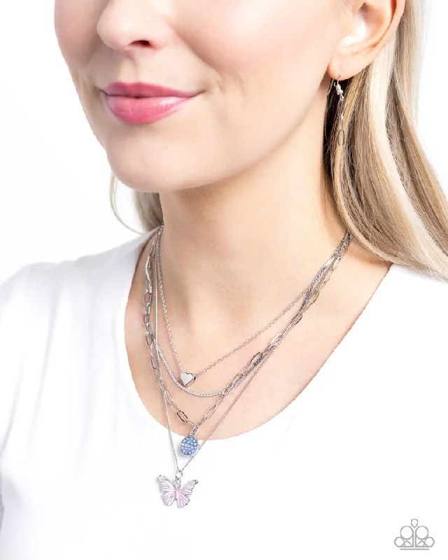 minimalist rose gold stacking rings Paparazzi Necklace ~ Whimsical Wardrobe - Pink