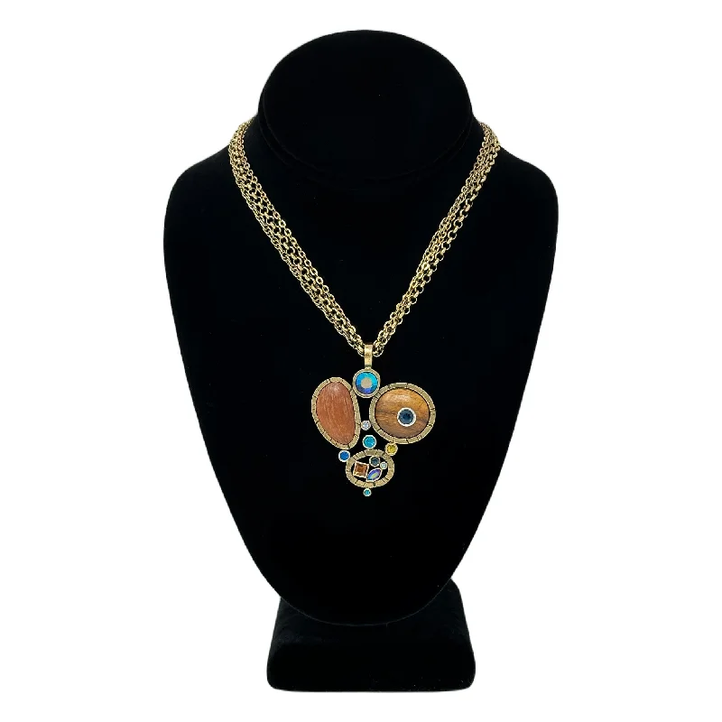 hexagon-shaped engagement ring unique Patricia Locke Bongo Beat Necklace in Gold Peacock hexagon-shaped engagement ring unique Patricia Locke Bongo Beat Necklace in Gold Peacock