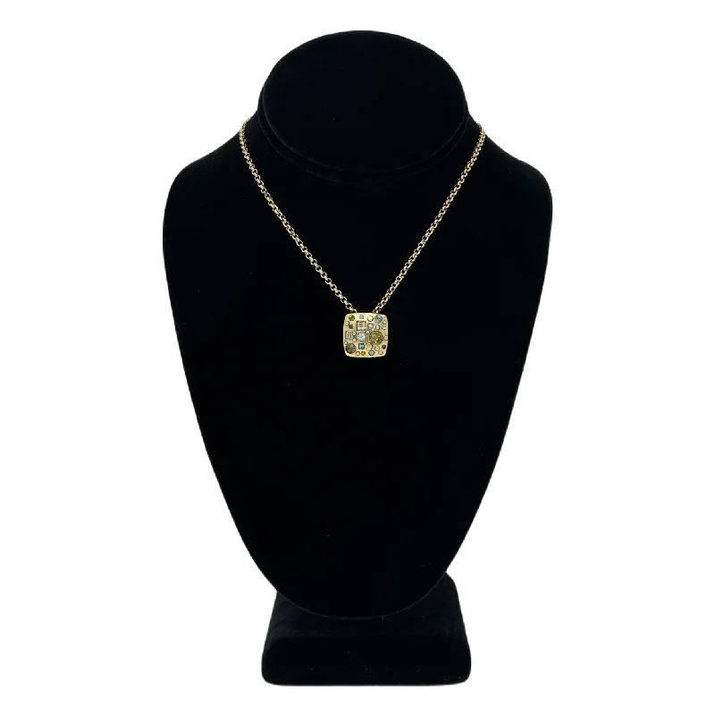 minimal diamond bar necklace Patricia Locke Mojo Necklace in Gold Cascade