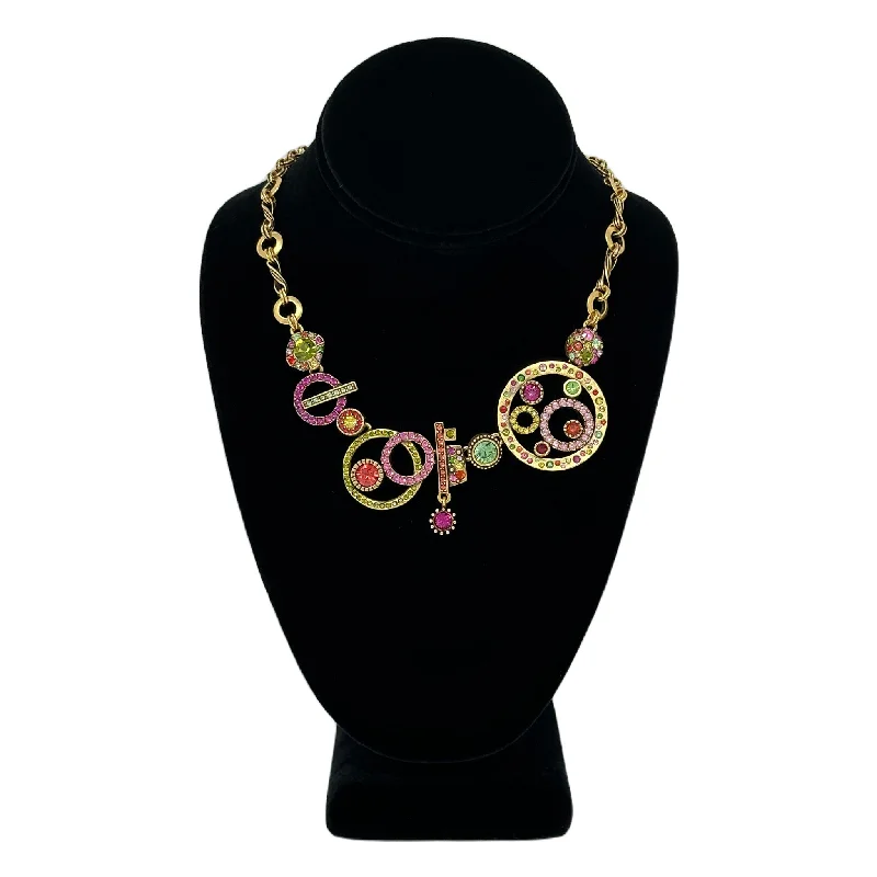 dainty beaded stretch bracelet Patricia Locke Parade Necklace in Gold Hibiscus