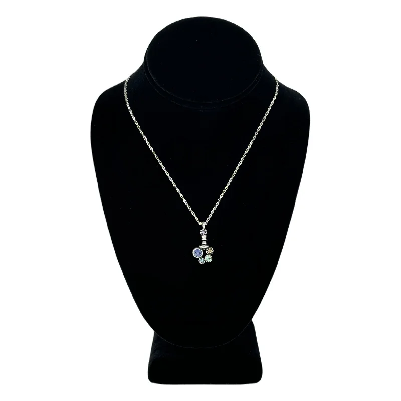 handmade clay bead earrings Patricia Locke Reaction Necklace in Silver Tranquility