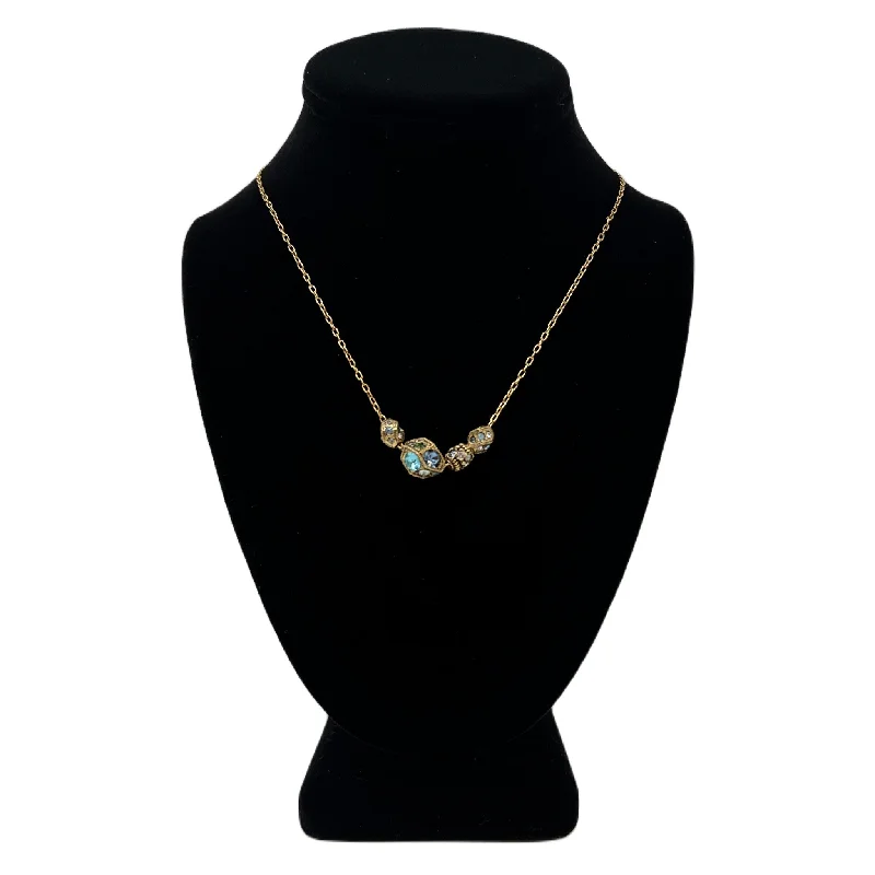 hammered gold disc necklace Patricia Locke Sankara Necklace in Gold Zephyr