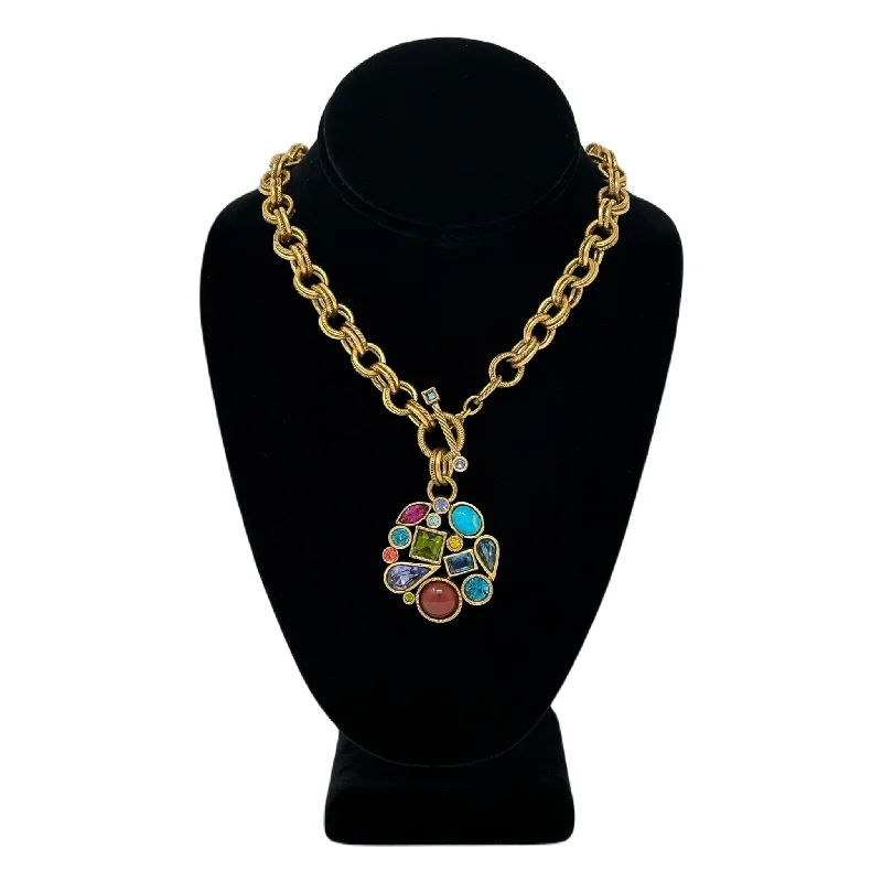 birthstone charm bracelet for mom Patricia Locke Sasha Necklace in Gold Celebration birthstone charm bracelet for mom Patricia Locke Sasha Necklace in Gold Celebration