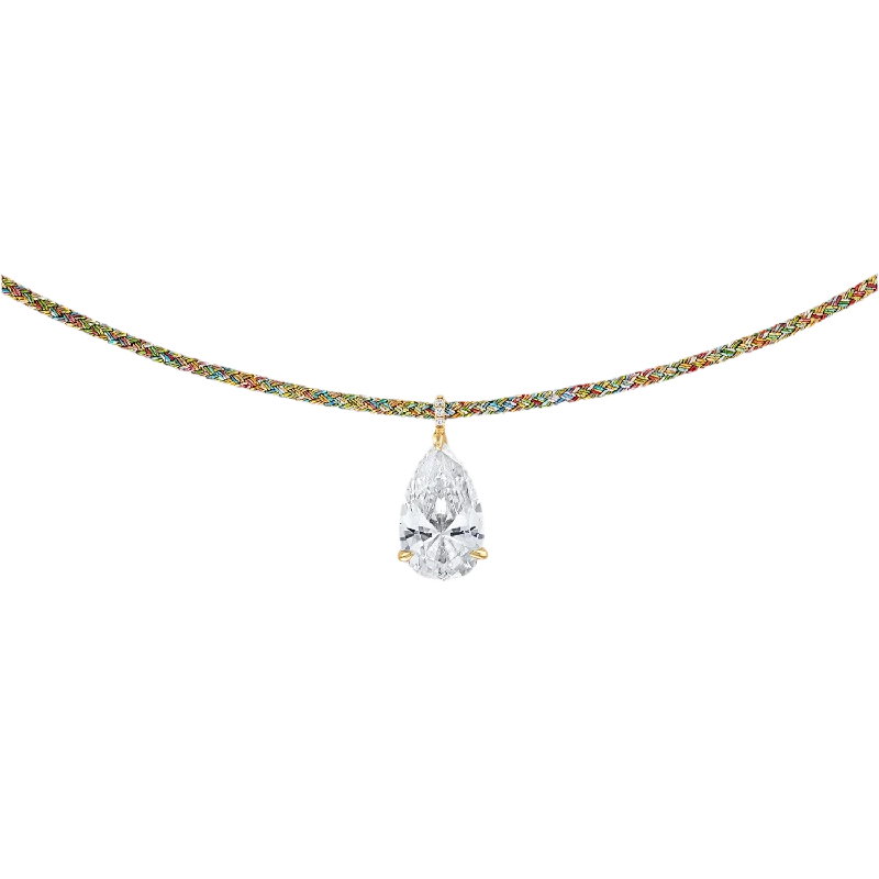 amethyst healing crystal necklace Believe Necklace - White