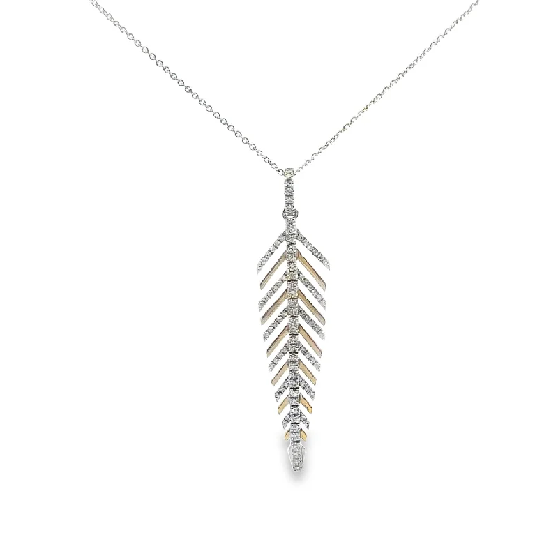 silver anklet with charms White and Yellow Gold Diamond Fashion Pendant