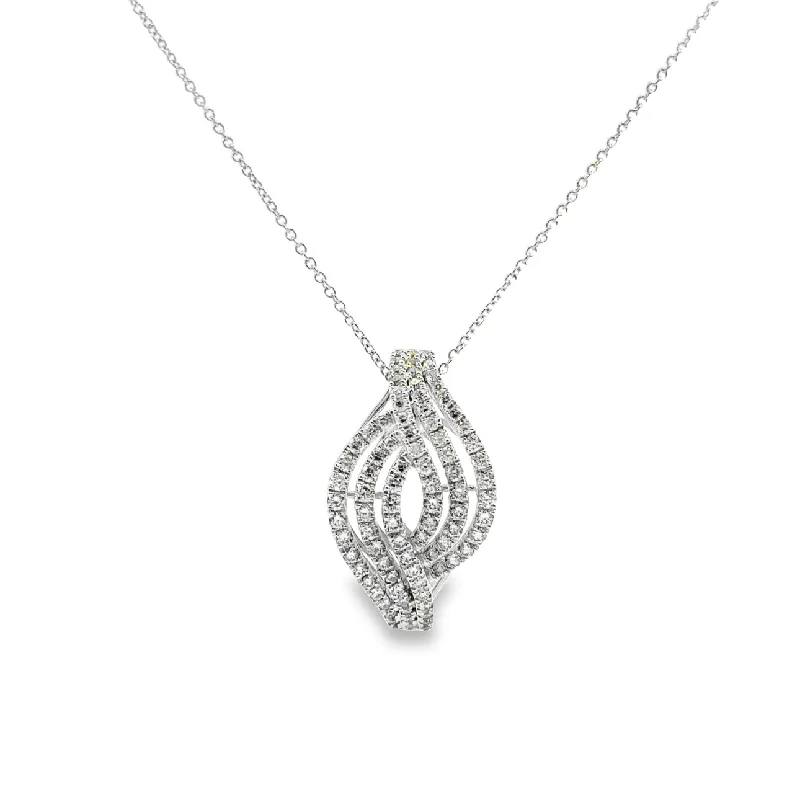 vintage-inspired moonstone necklace White Gold Diamond Fashion Pendant