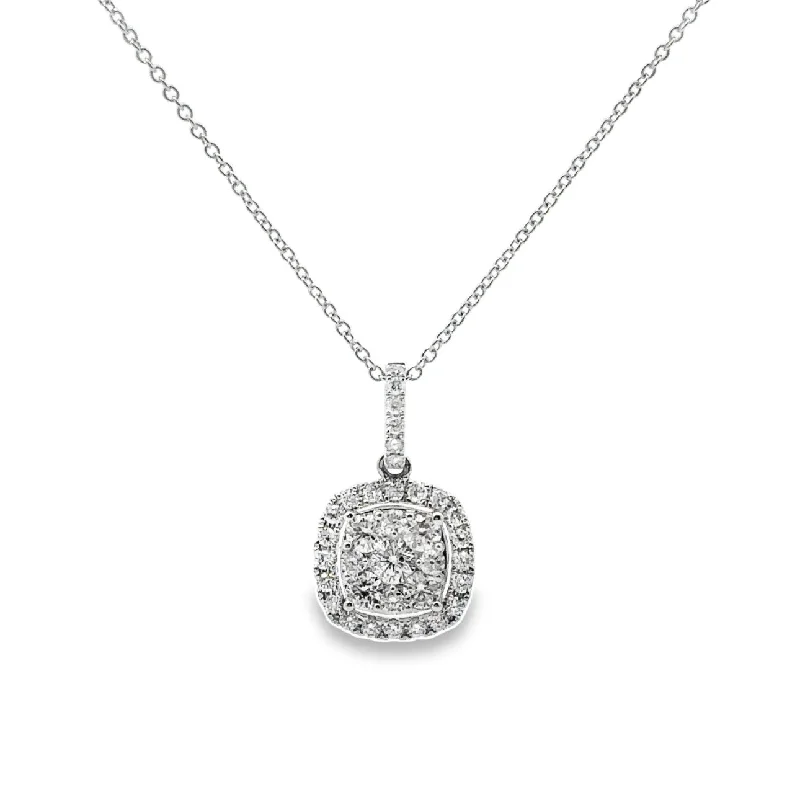 personalized hand-stamped bar ring White Gold Diamond Fashion Pendant