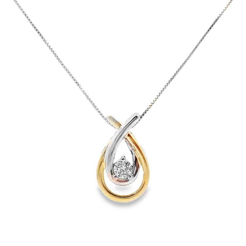 dainty butterfly pendant necklace White and Yellow Gold Diamond Solitaire Pendant