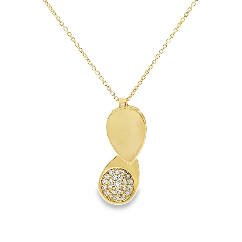 black diamond eternity band Yellow Gold Diamond Fashion Pendant