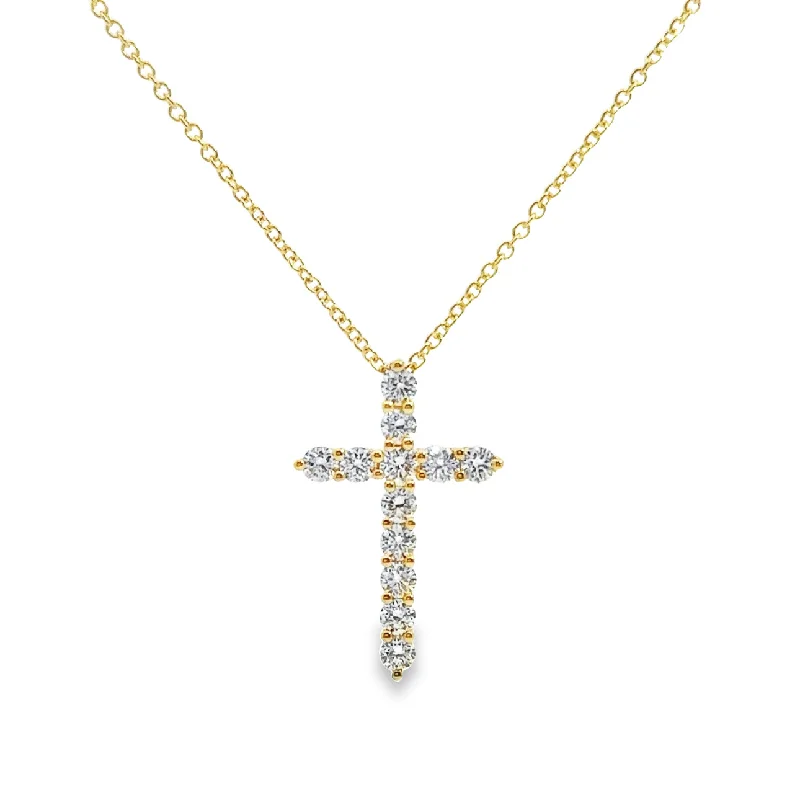 rose quartz bracelet healing Yello Gold Diamond Cross Pendant