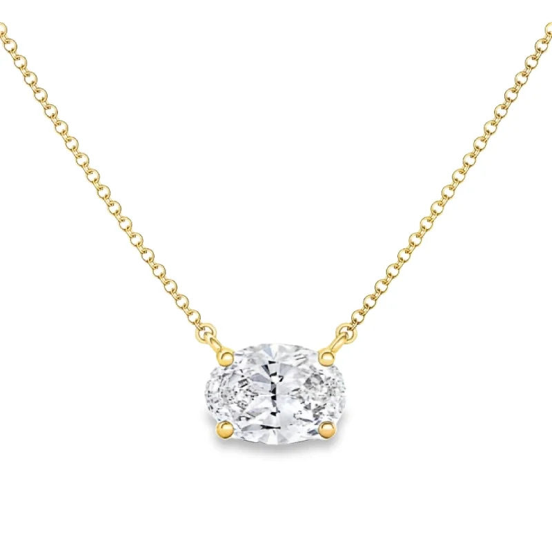sapphire engagement ring halo Yellow Gold Diamond Solitaire Necklace