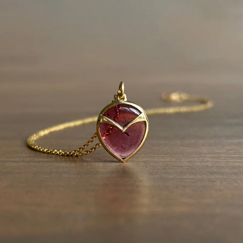 minimalist silver stacking bangles Pink Tourmaline Owl Pendant