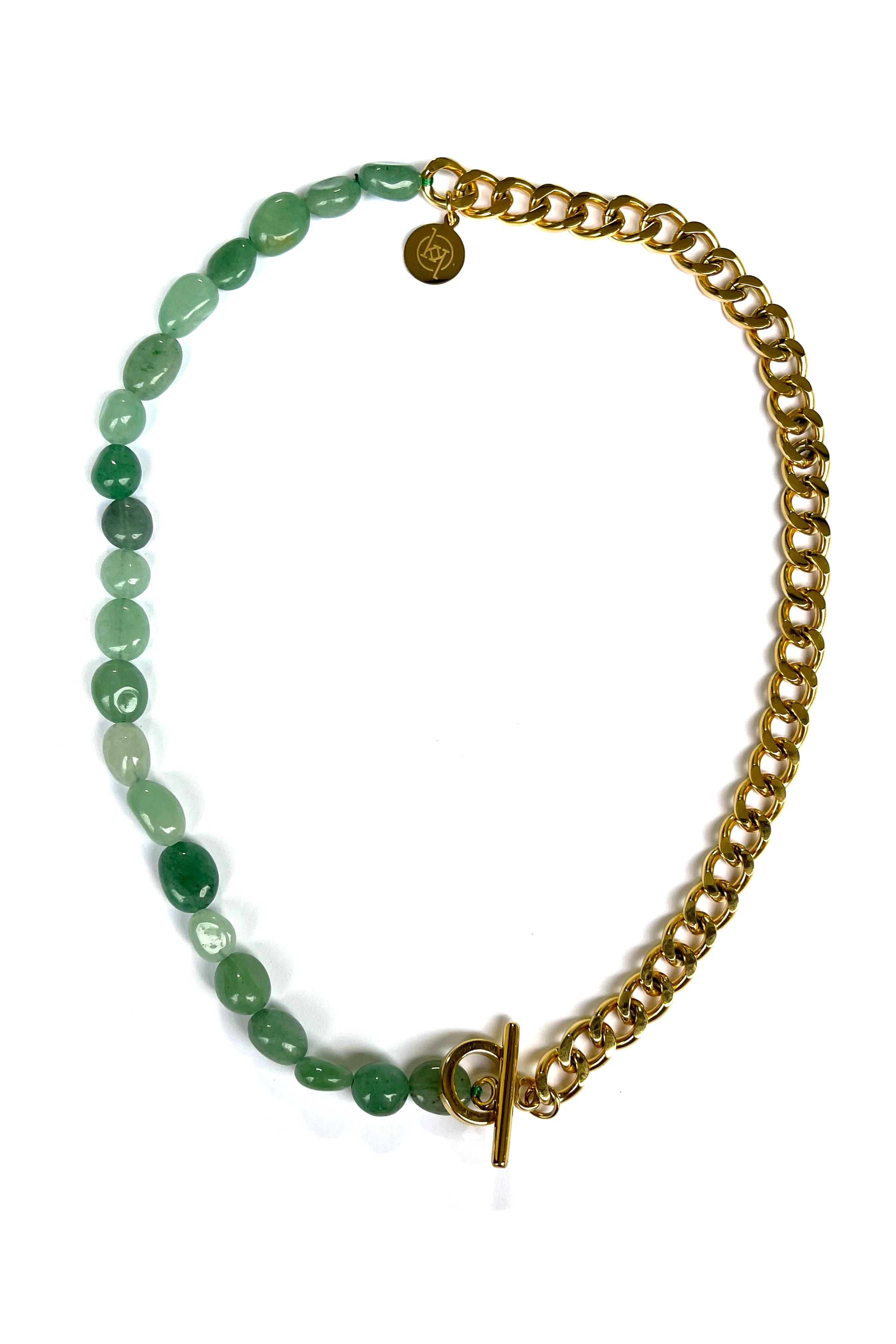 gold plated Cuban link chain Piper Necklace