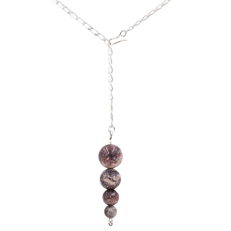 real opal engagement ring Porcelain Jasper Pendulum Lariat Necklace