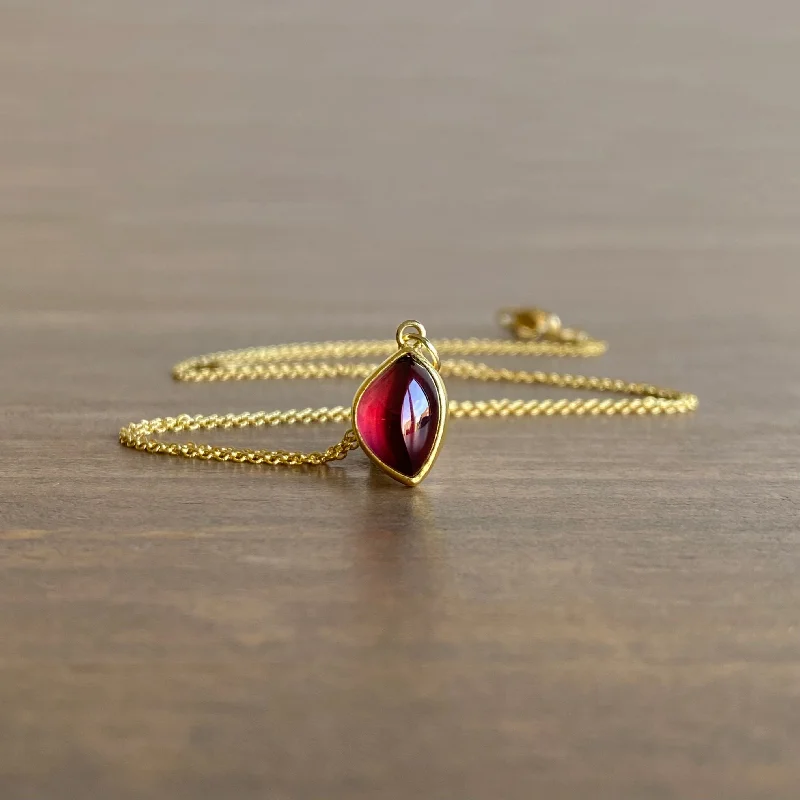 gold charm bracelet with initials Rhodolite Garnet Leaf Pendant