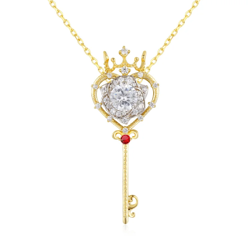 adjustable infinity charm bracelet Rosa Key Three-Way Necklace©
