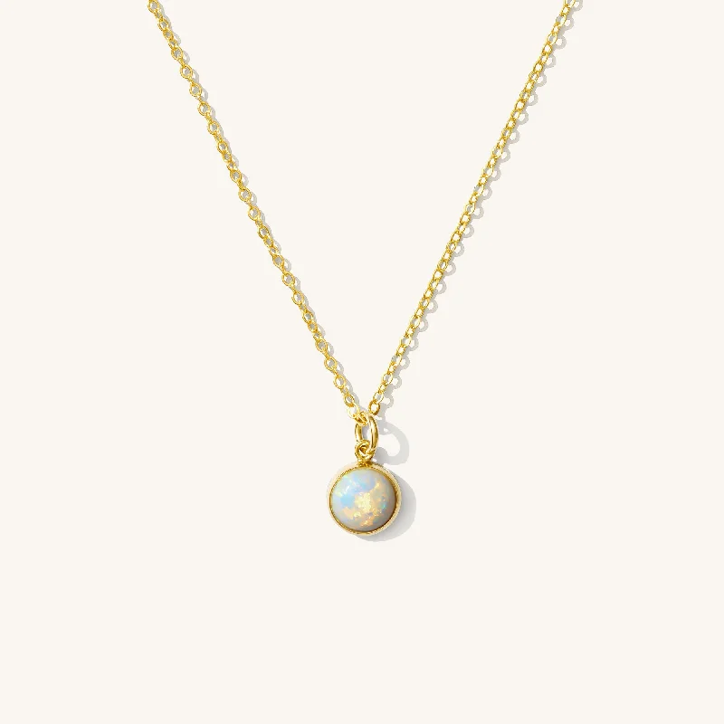 boho shell beaded anklet Round Opal Necklace