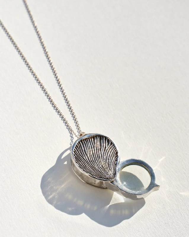 modern geometric silver ring See Me Loupe Necklace