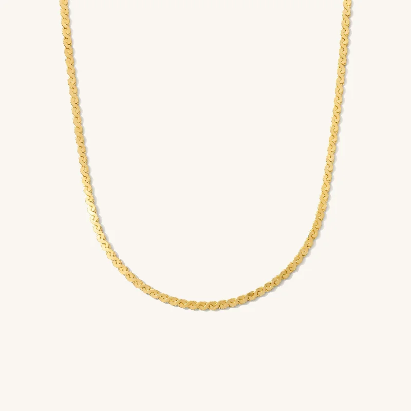 adjustable charm necklace Serpentine Necklace