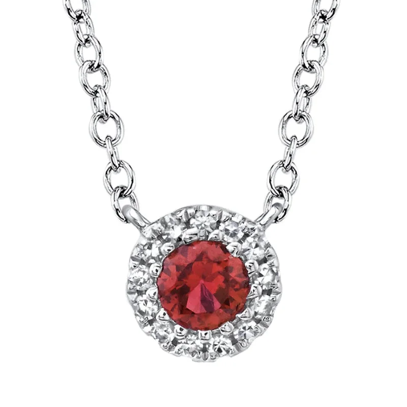 hammered silver pendant necklace Shy Creation White Gold Ruby and Diamond Halo Necklace hammered silver pendant necklace Shy Creation White Gold Ruby and Diamond Halo Necklace