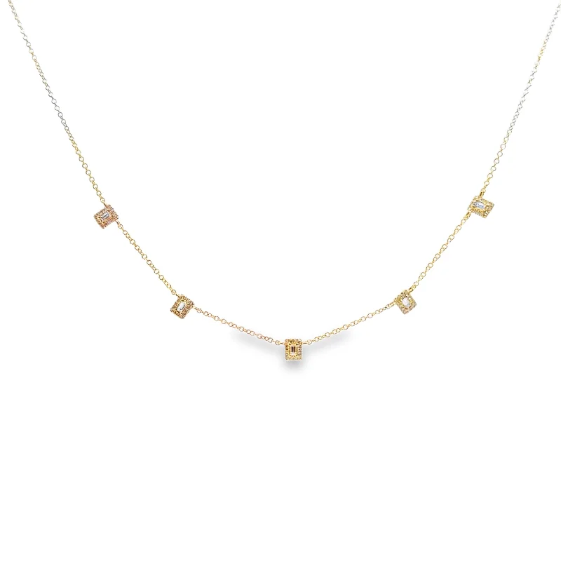 elegant marquise diamond ring Shy Creation Yellow Gold Diamond Fashion Necklace