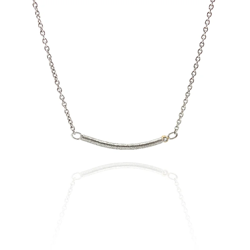 star-shaped cartilage stud earrings Silver Bar Necklace