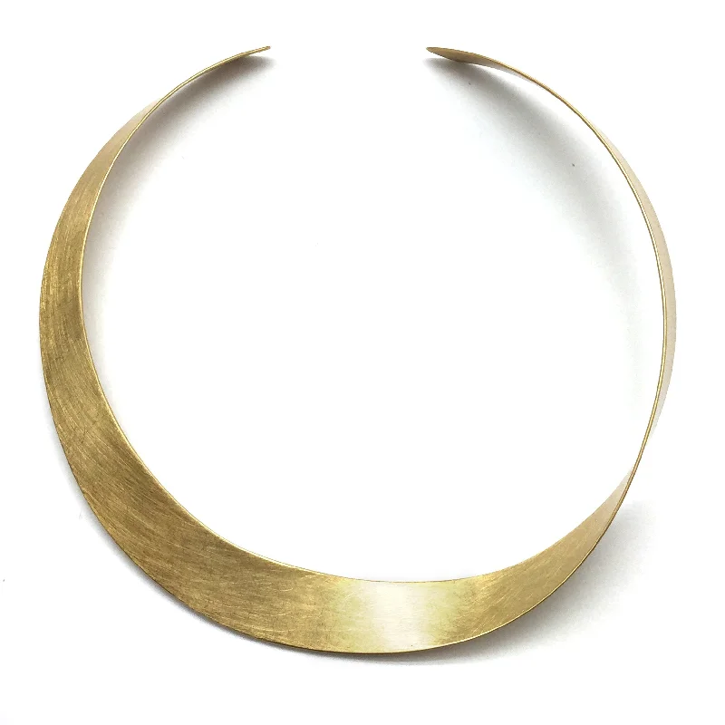 dainty gold anchor bracelet Single Fold Collar - Gold