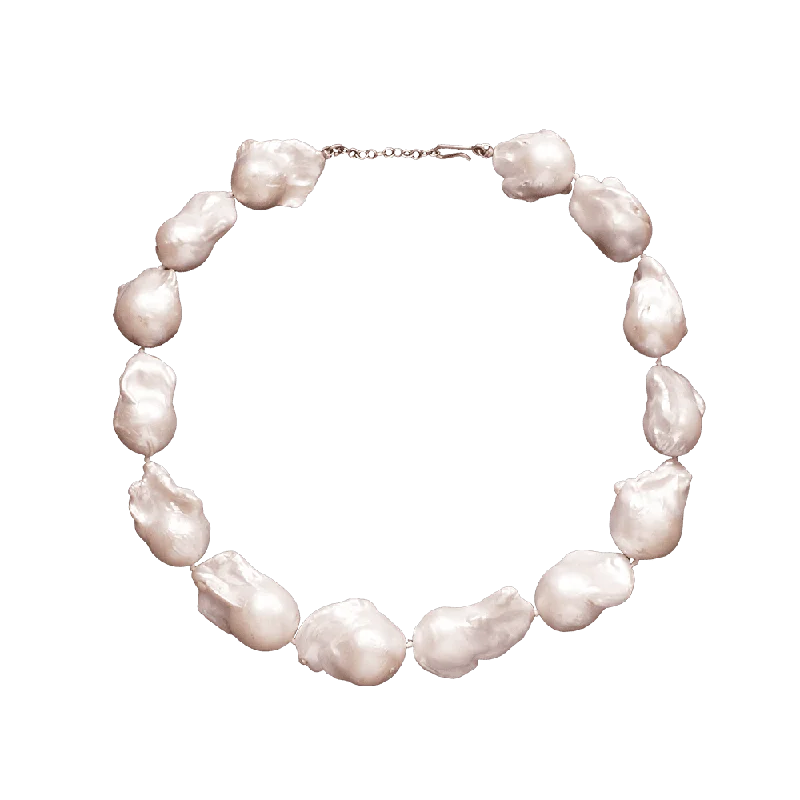 men’s engraved stainless steel bracelet Siren Song Baroque Pearl Collar