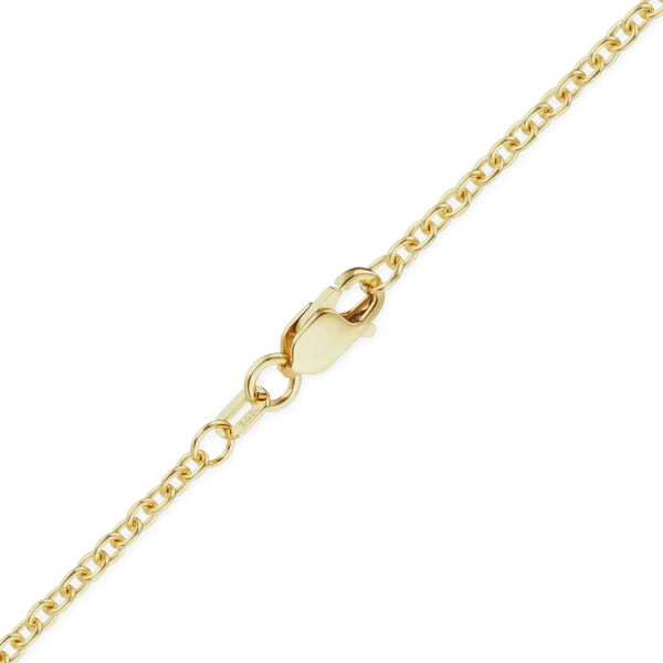 minimalist silver stacking bangles Solid Gold Cable Chain