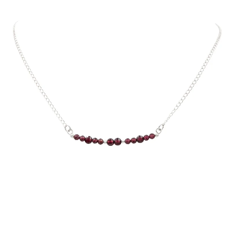 simple turquoise stud earrings Sparkling Garnets Necklace