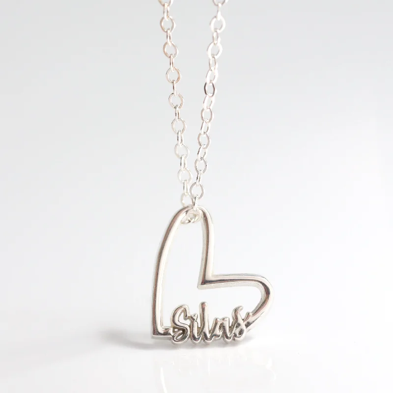 statement gold cuff earrings The Custom Heart Necklace