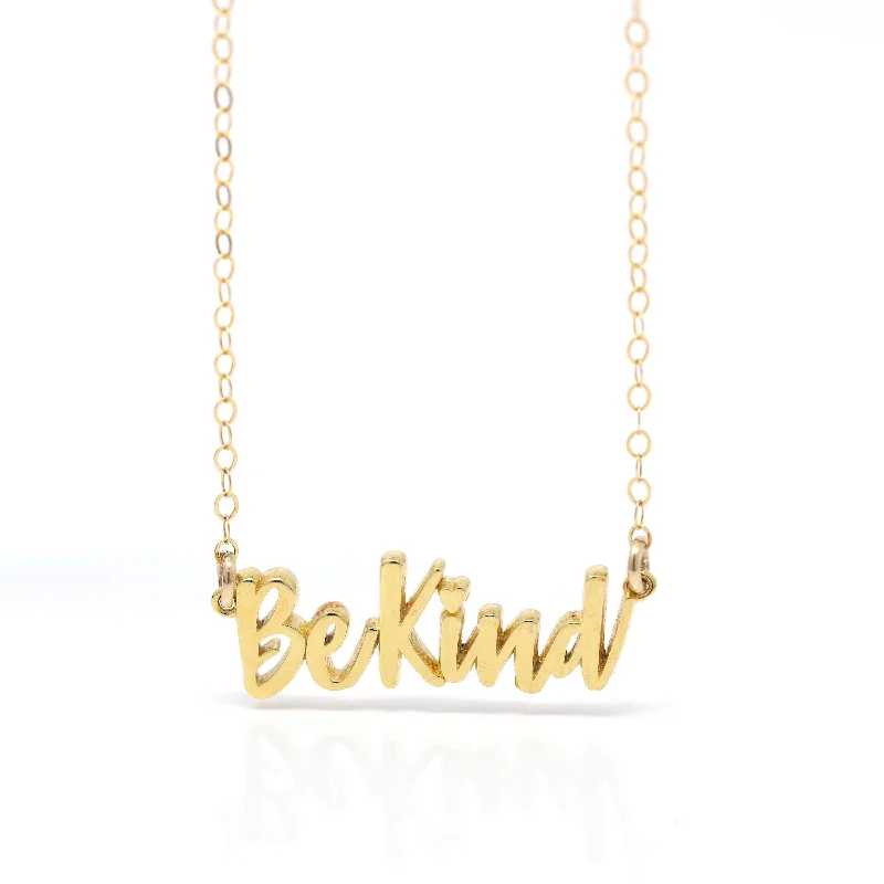 personalized engraved locket The Inspiration Collection: Be Kind Necklace