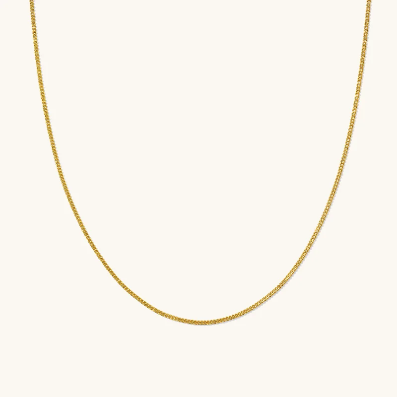 titanium spinner ring anxiety relief Thin Curb Chain Necklace