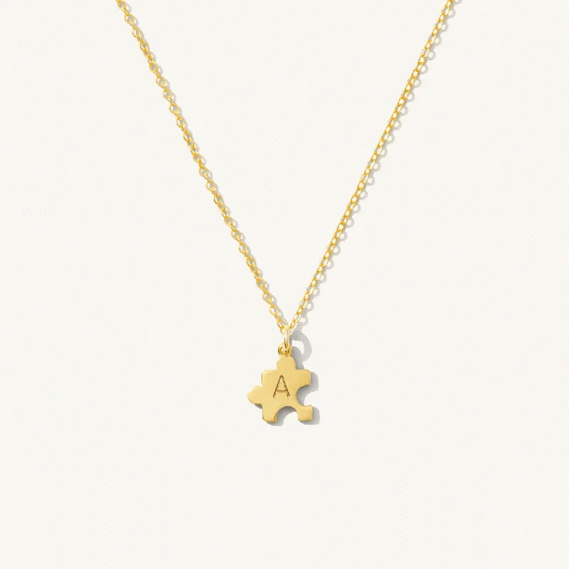 natural amethyst necklace Tiny Puzzle Necklace